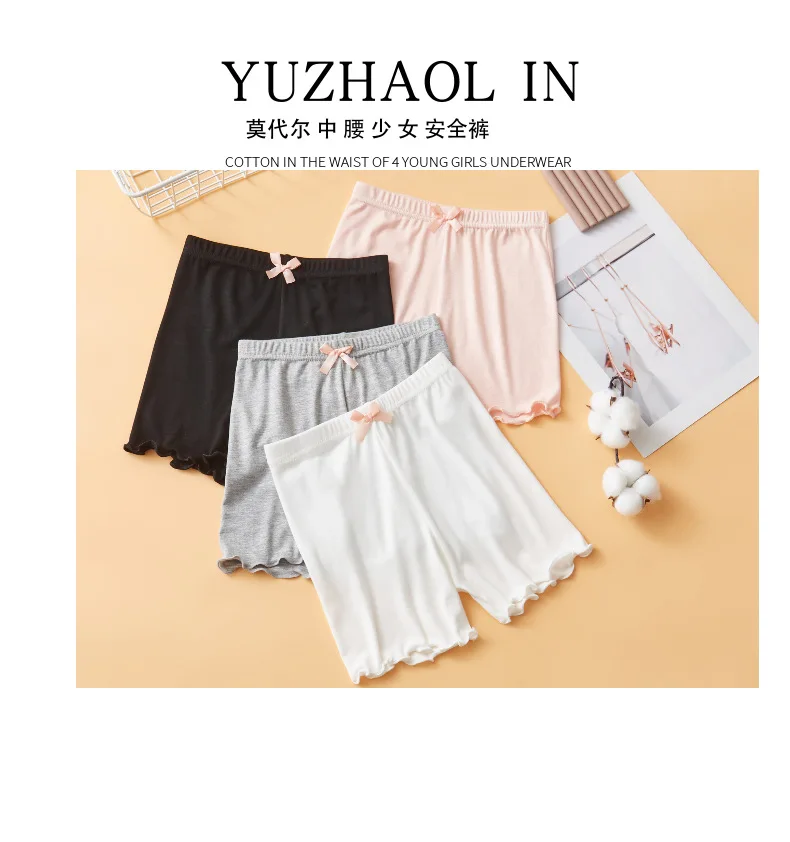Shorts de seguridad antiexposición en modal para niñas