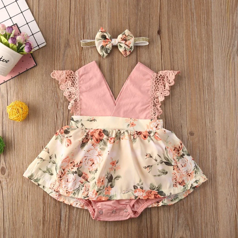 Vestido de encaje con flores rojas para niña – Estilo princesa - imagen 5
