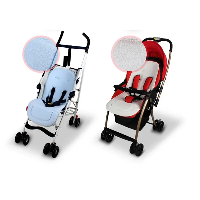 Cojín universal para cochecito de bebé suave de color liso - imagen 3