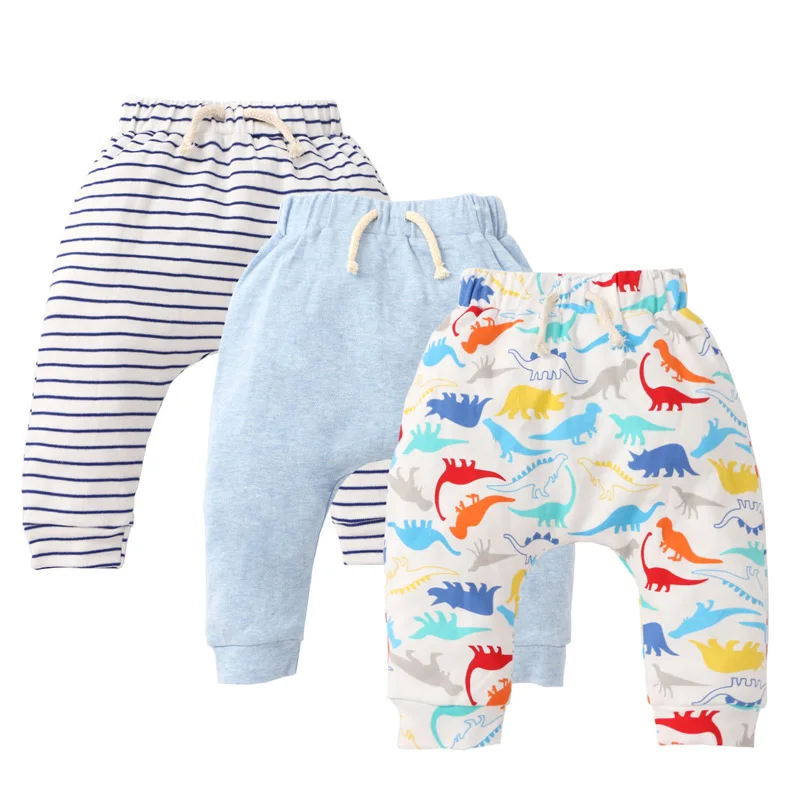 Pack 3 pantalones de algodón con estampado dinosaurio para niños 1-3 años - imagen 5