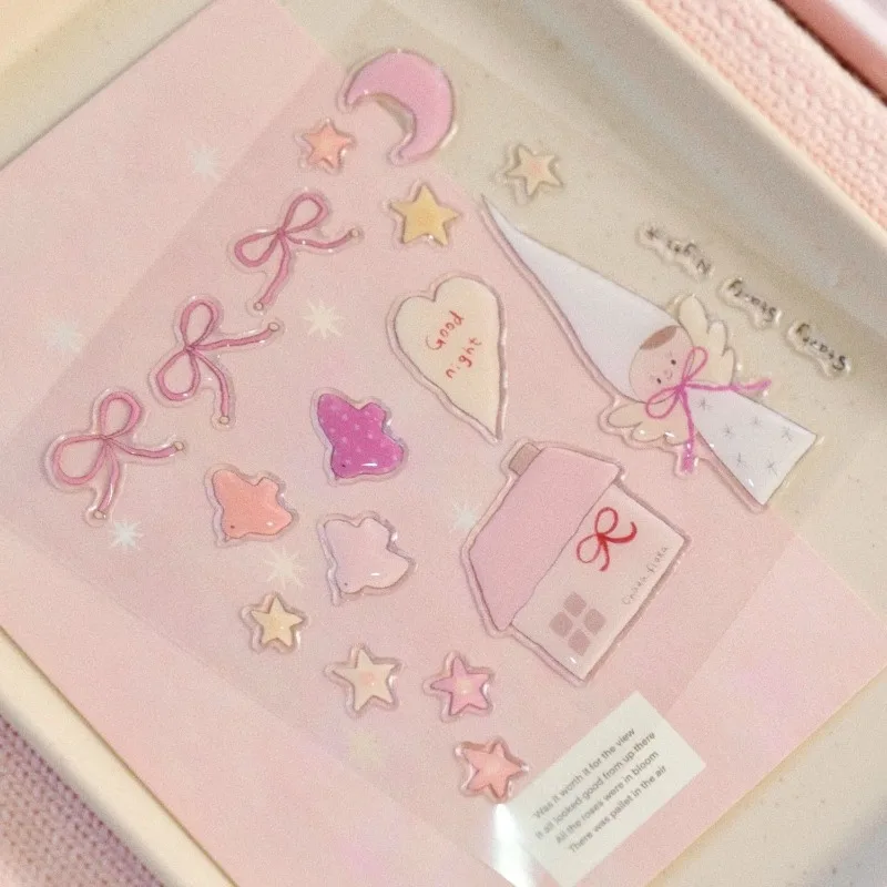 Pegatinas de gel con lazos estilo dibujos animados para móvil cuaderno - imagen 3