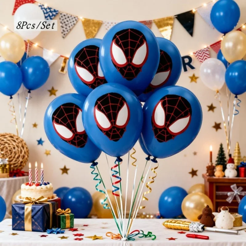 Globos Spider-Man de látex para fiestas infantiles con superhéroes - imagen 4