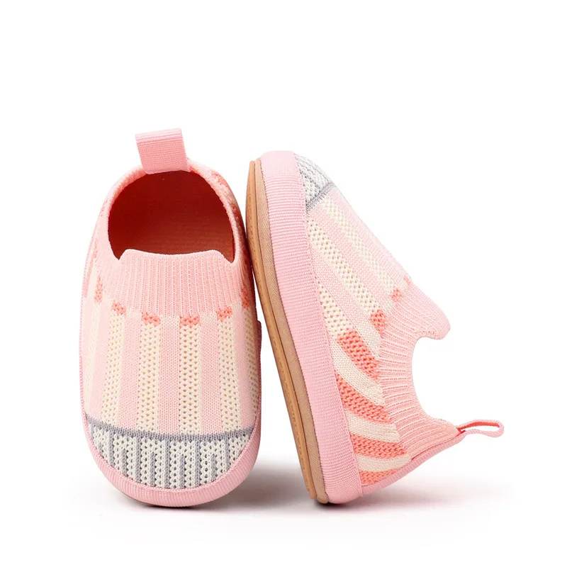 Zapatillas antideslizantes de bebé transpirables malla para cuna - imagen 4