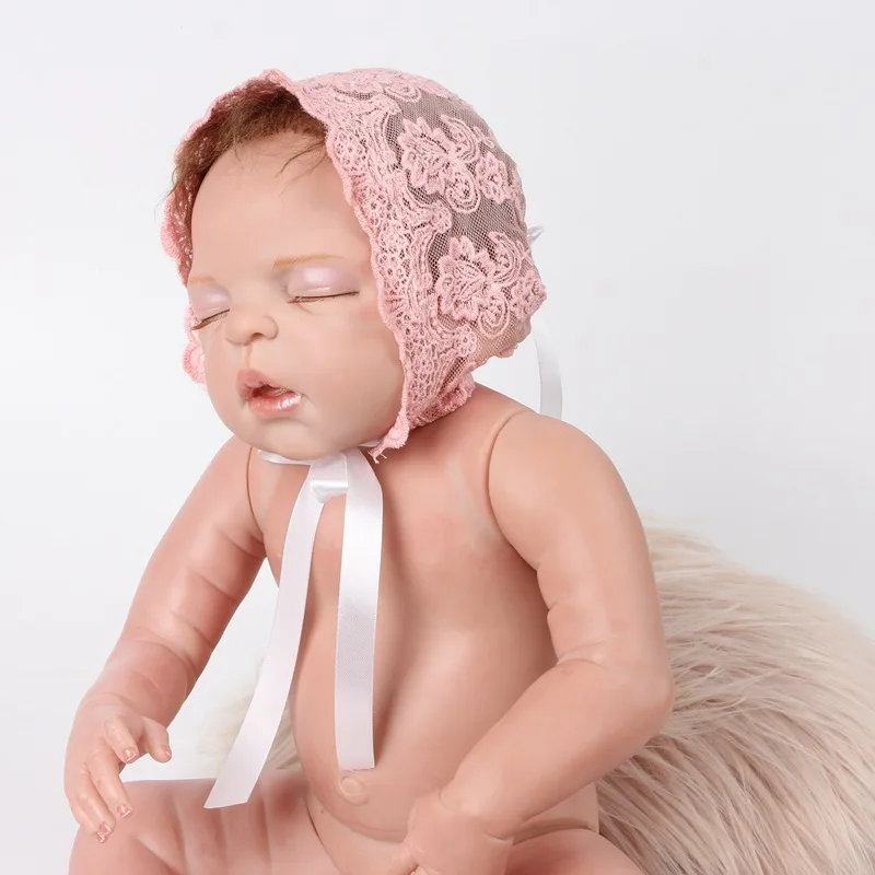 Gorro encaje bebé conjunto