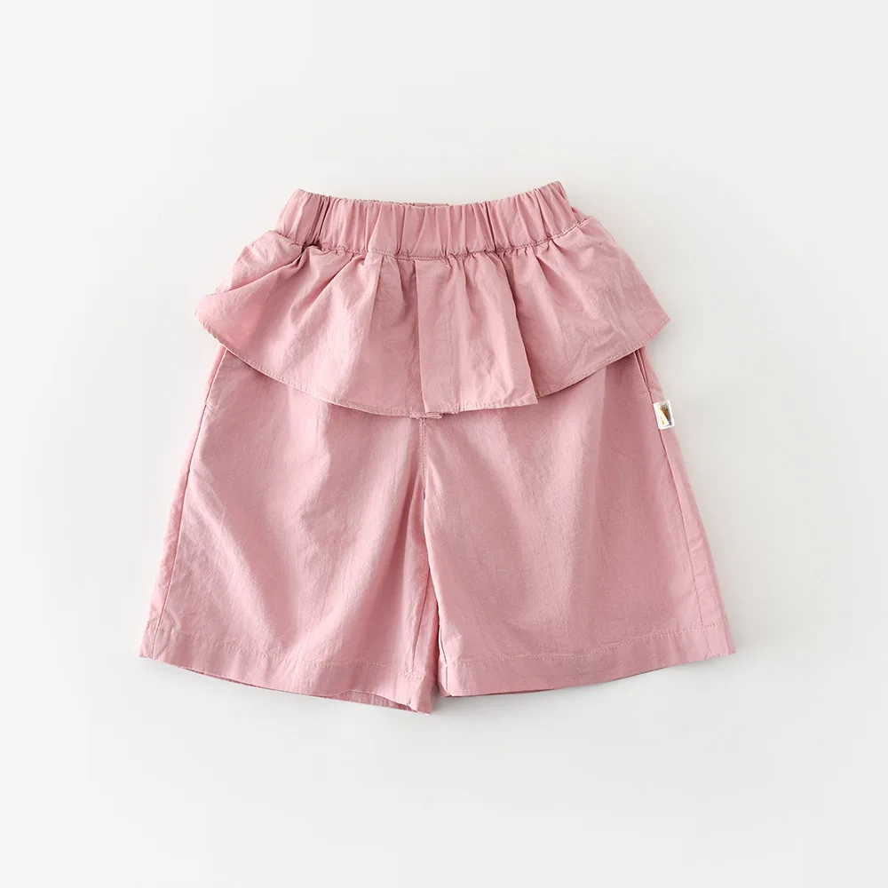 Pantalones anchos de verano para niña en rosa finos y holgados - imagen 5
