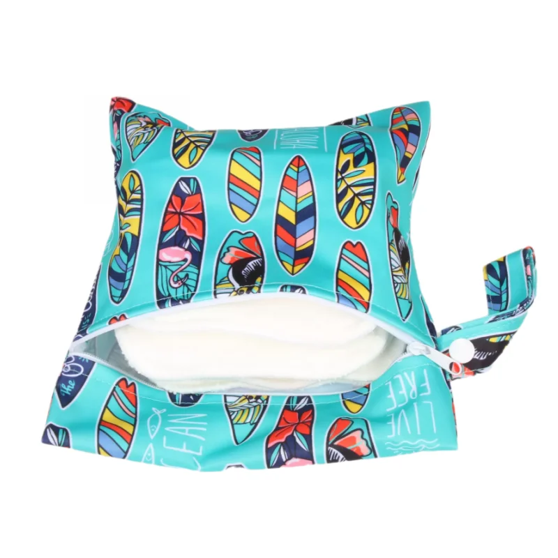Bolsa impermeable para pañales de bebé con cremallera a prueba de fugas - imagen 2