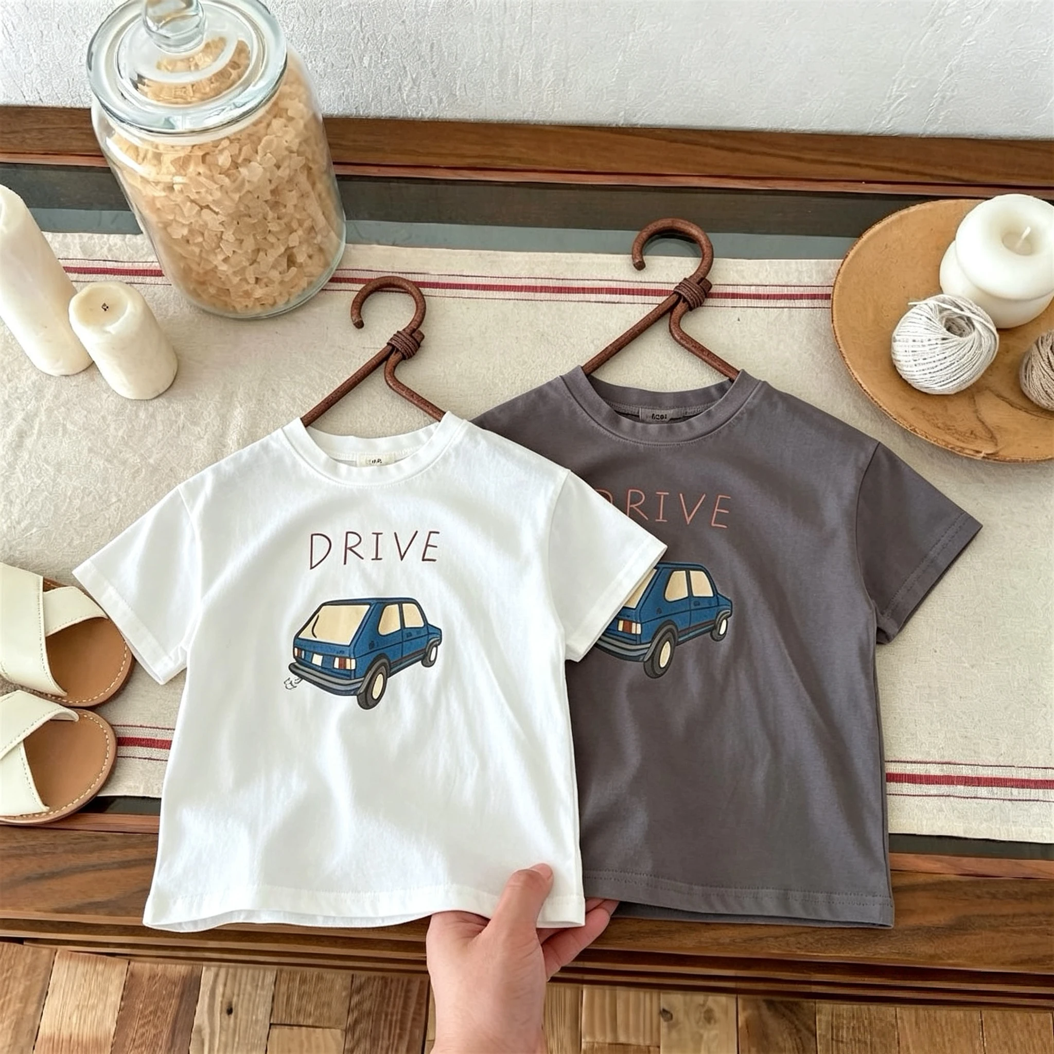 Camiseta infantil de verano manga corta cuello redondo holgada - imagen 3