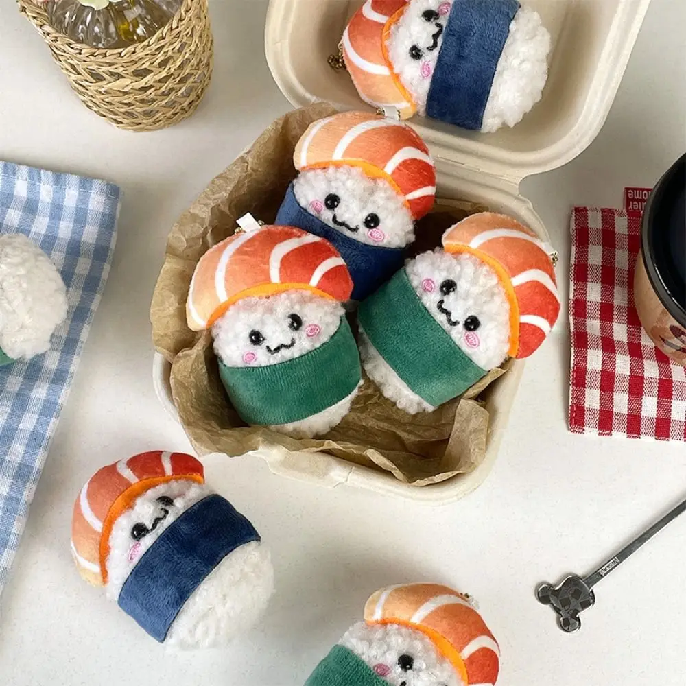 Llavero de peluche sushi kawaii estilo japonés suave, unisex - imagen 3
