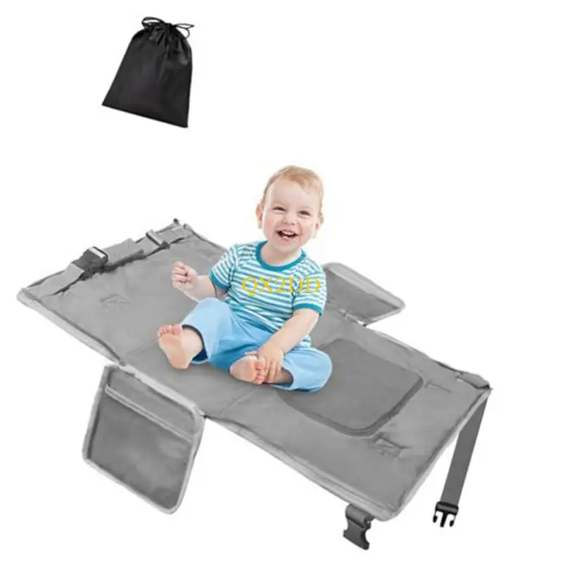 Cama viaje plegable bebé doble altura con bolsillos acceso rápido - imagen 5