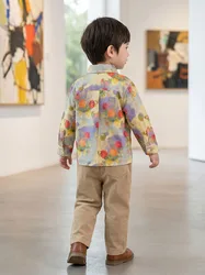MILANCEL Camisa infantil de verano con estampado Love Baby