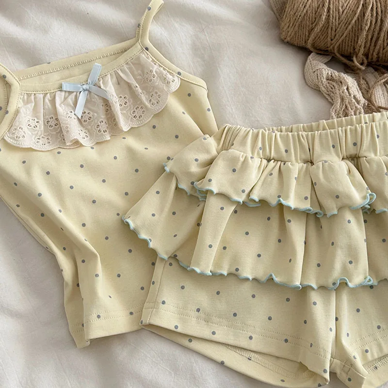 MILANCEL Conjunto de verano bebé con tirantes y pantalón corto - imagen 5