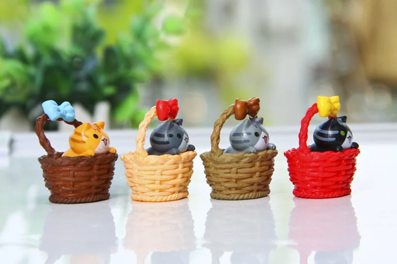 Set de 4 mini animales decorativos