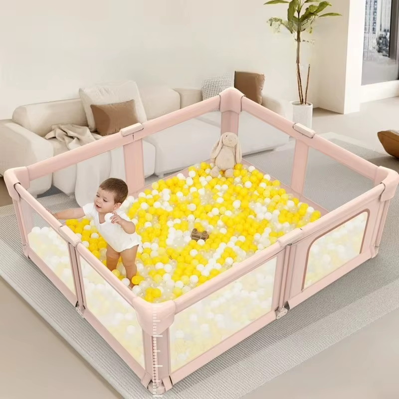 Parque infantil plegable con valla de seguridad para niños pequeños - imagen 4