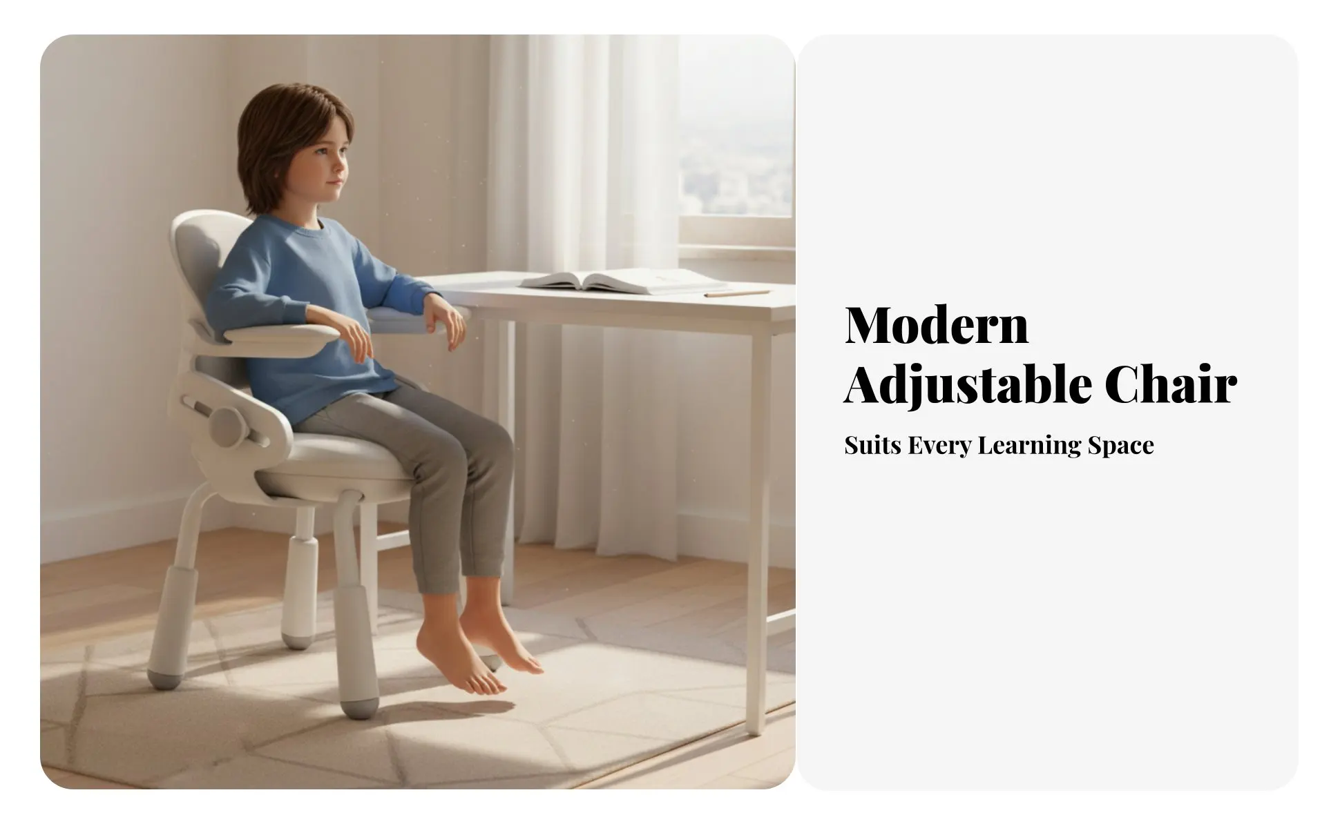 Reposapiés y diseño ergonómico de la silla