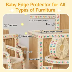 Protector de esquinas para bebé, acolchado anticolisión suave