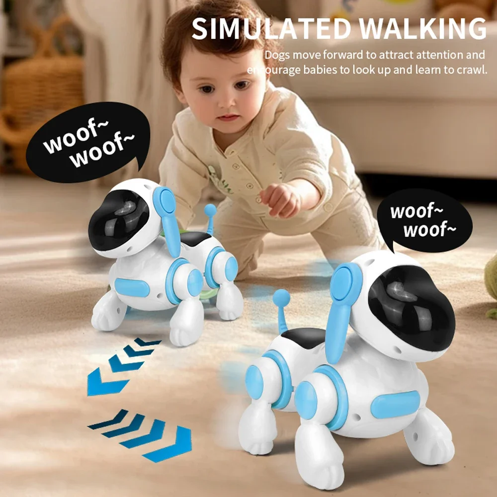 Perro robot electrónico que camina y baila con mando táctil - imagen 2