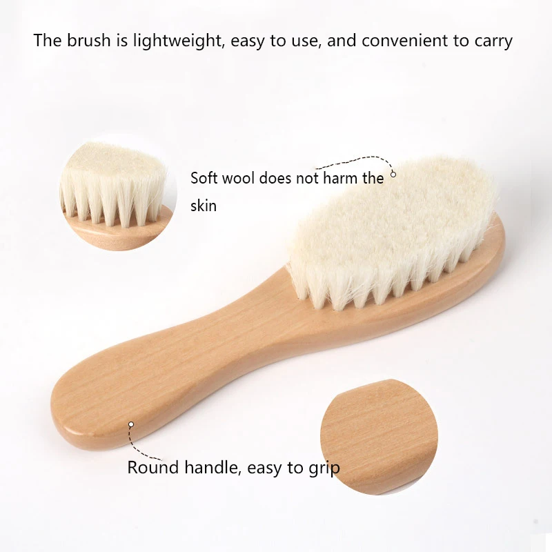 Pure Natur Peine de madera para bebé recién nacido - imagen 3