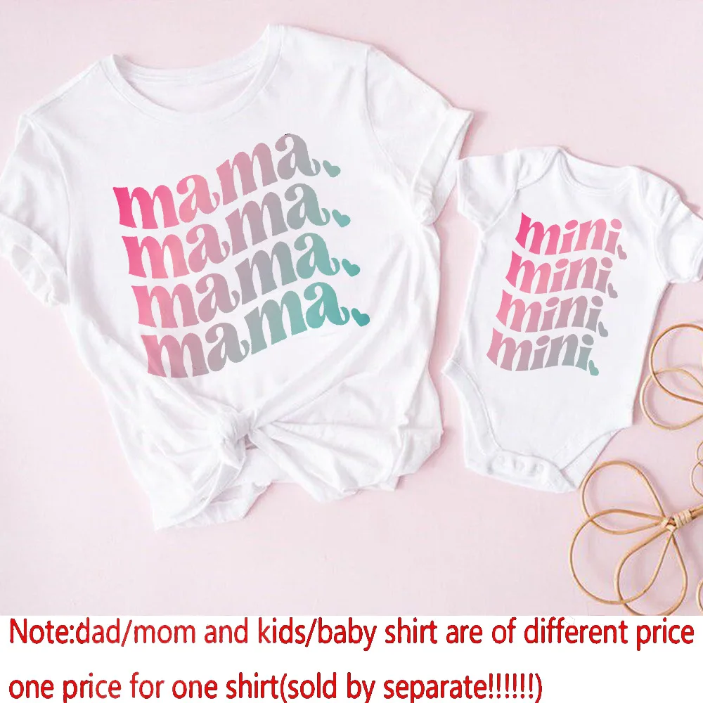Mamá Mimi Conjunto Madre e Hija Verano - Camiseta y Body a Juego - imagen 2