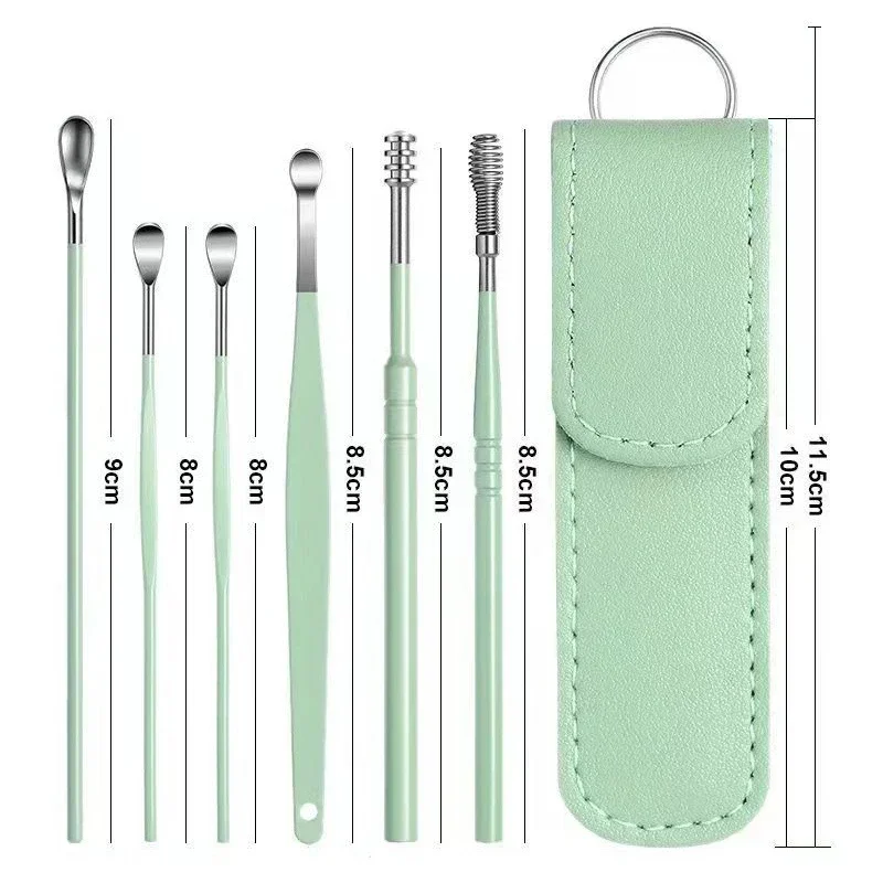Kit de limpieza de oídos reutilizable de acero inoxidable para niños - imagen 2