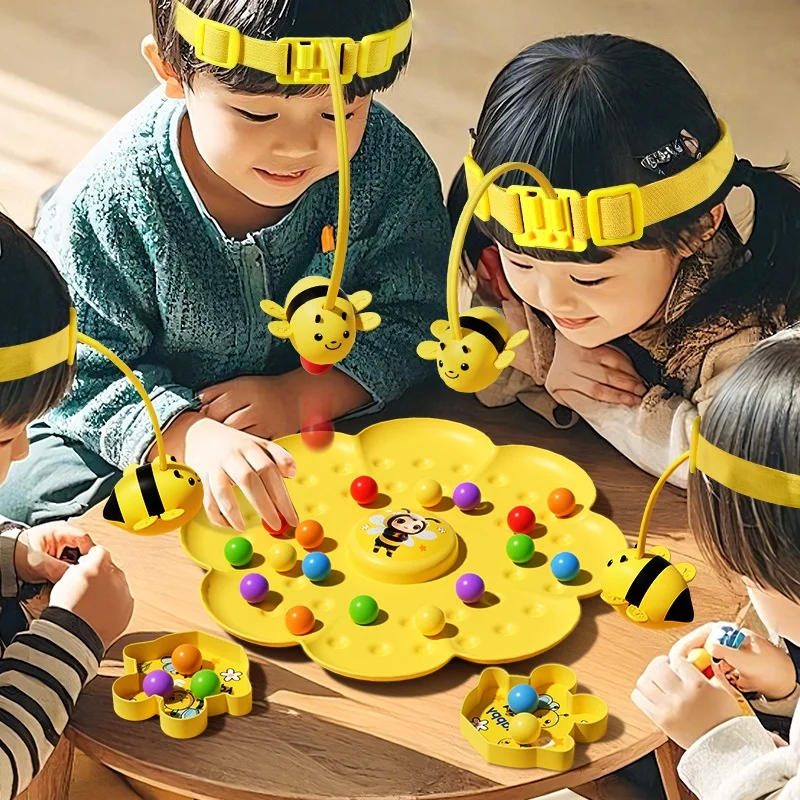 Juego magnético de abejas con pesca de miel para niños