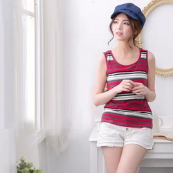 Camisola de maternidad verano algodón elástico para lactancia