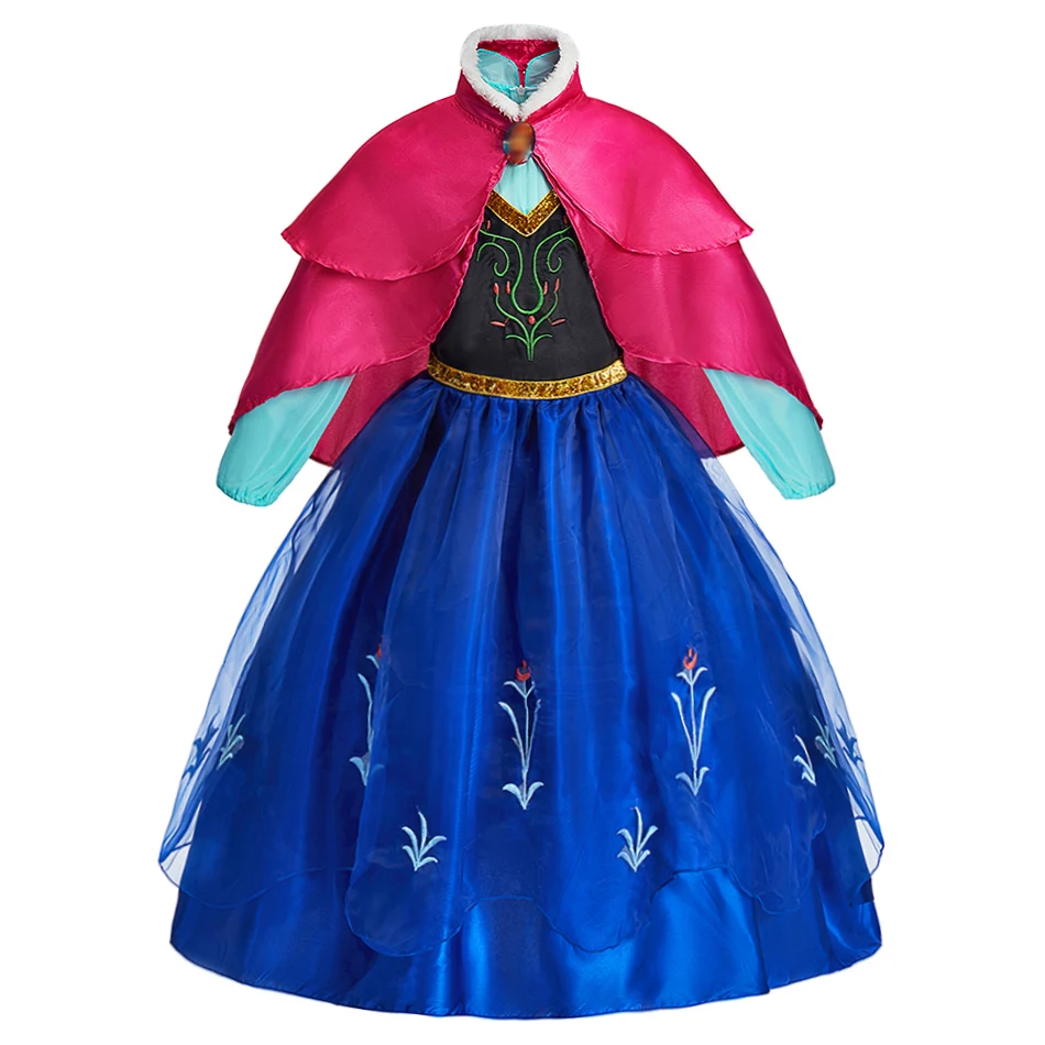 Vestido de princesa con encaje para niñas, disfraz de fiesta - imagen 3