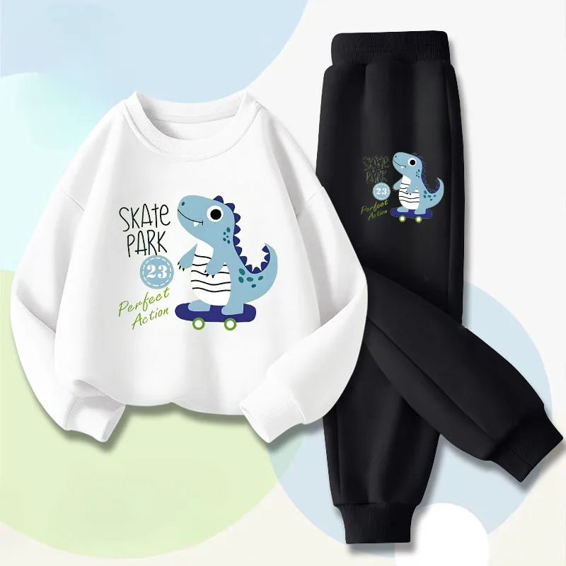 Conjunto niño de dinosaurio: pantalón largo y jersey - imagen 5