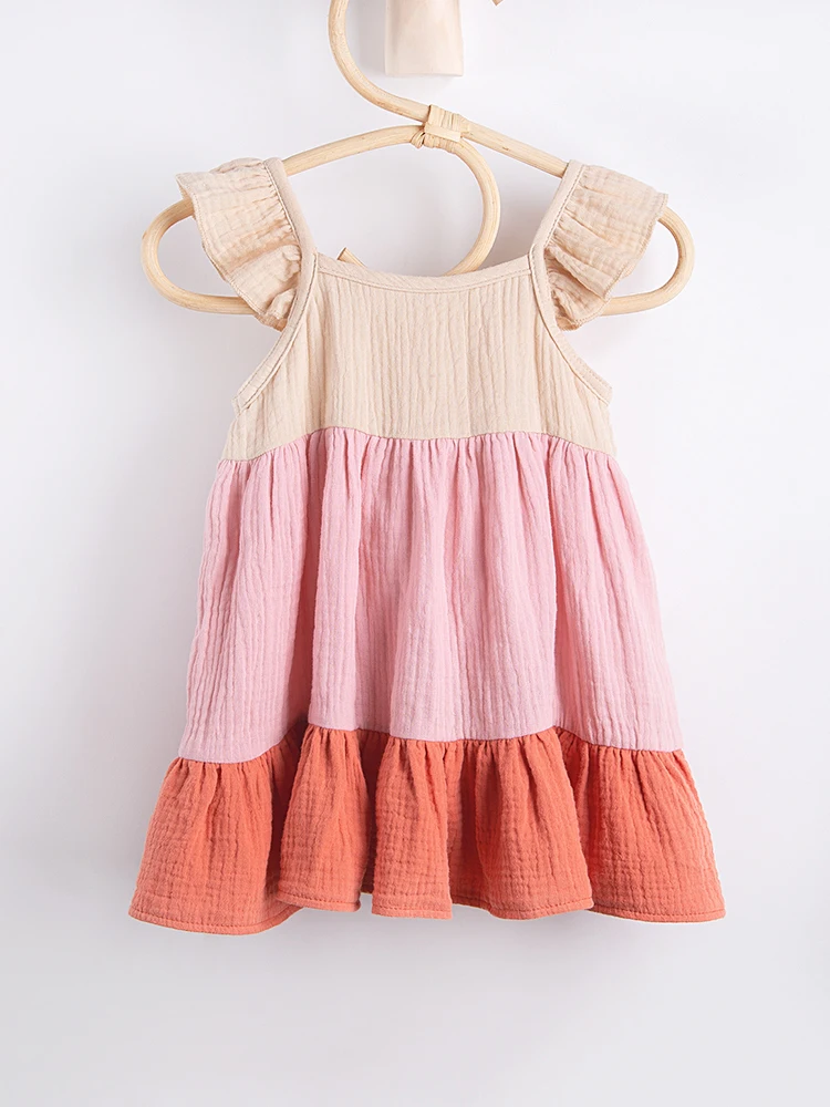 Vestido princesa infantil en algodón puro
