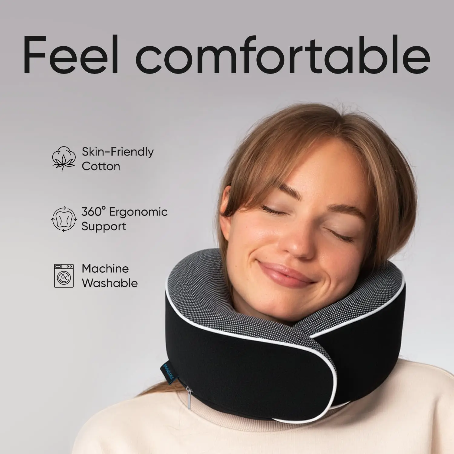 Almohada ortopédica cervical viscoelástica 360° para el cuello - imagen 2