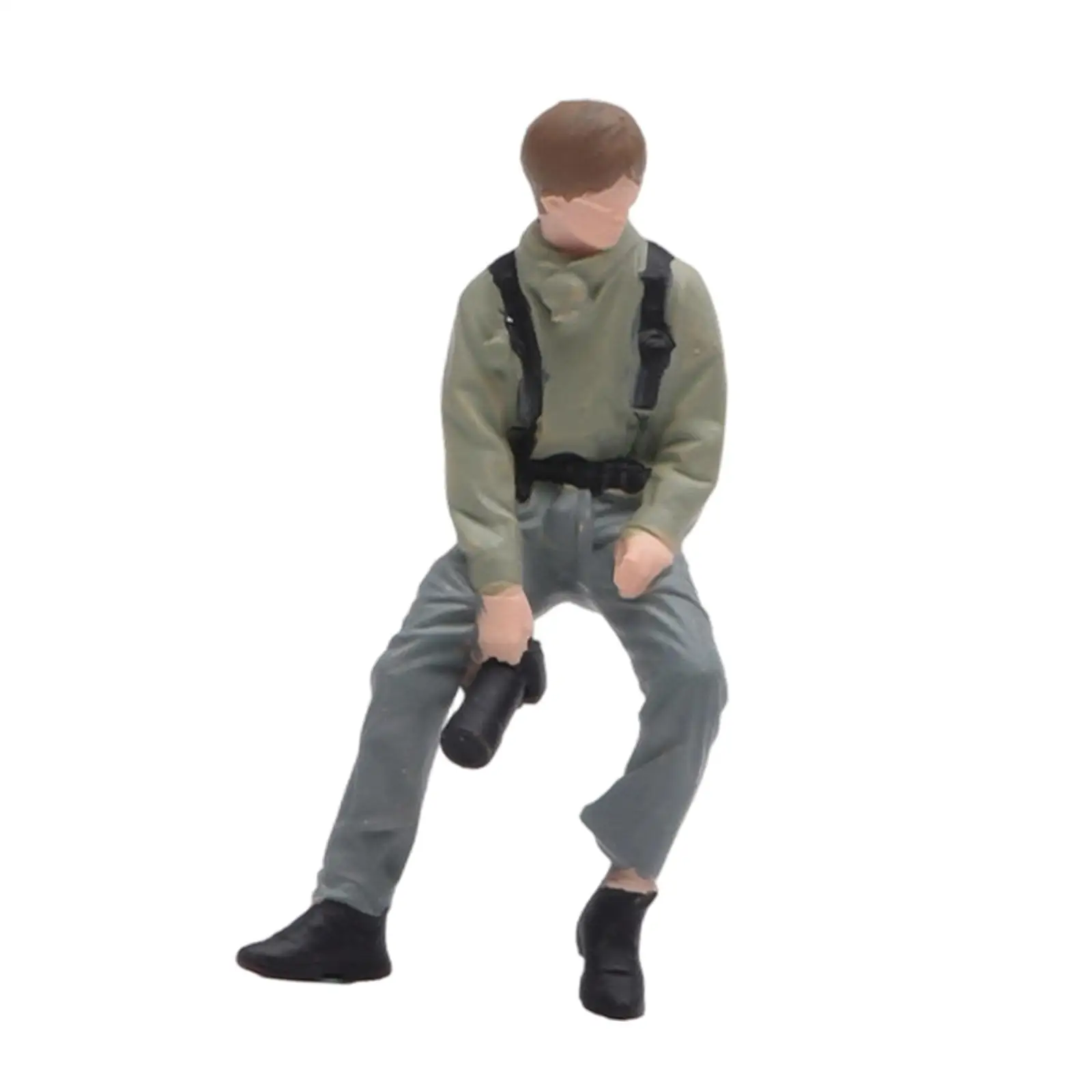 Figura de fotógrafo en miniatura 3D para maquetas y decoración - imagen 4