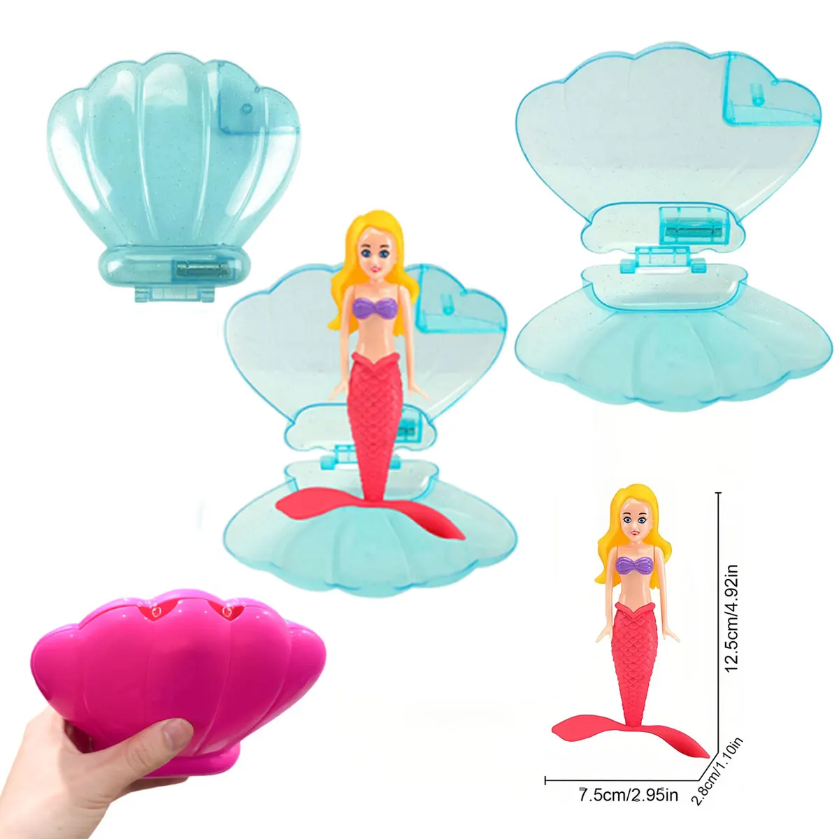 Flotador sirena para niños – Juguete de piscina y baño verano - imagen 5