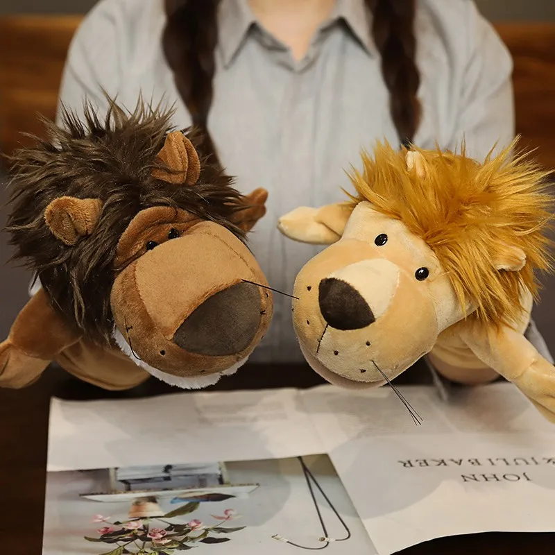 Marionetas de dedo de felpa con dibujos animados para niños suaves - imagen 2