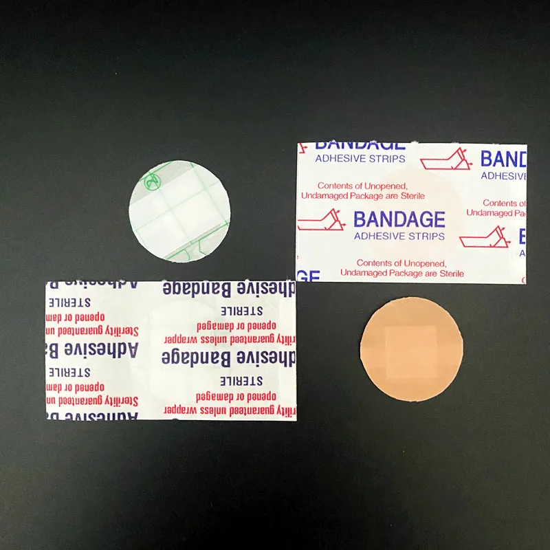 Parche transparente redondo de PU para heridas y hemostasia