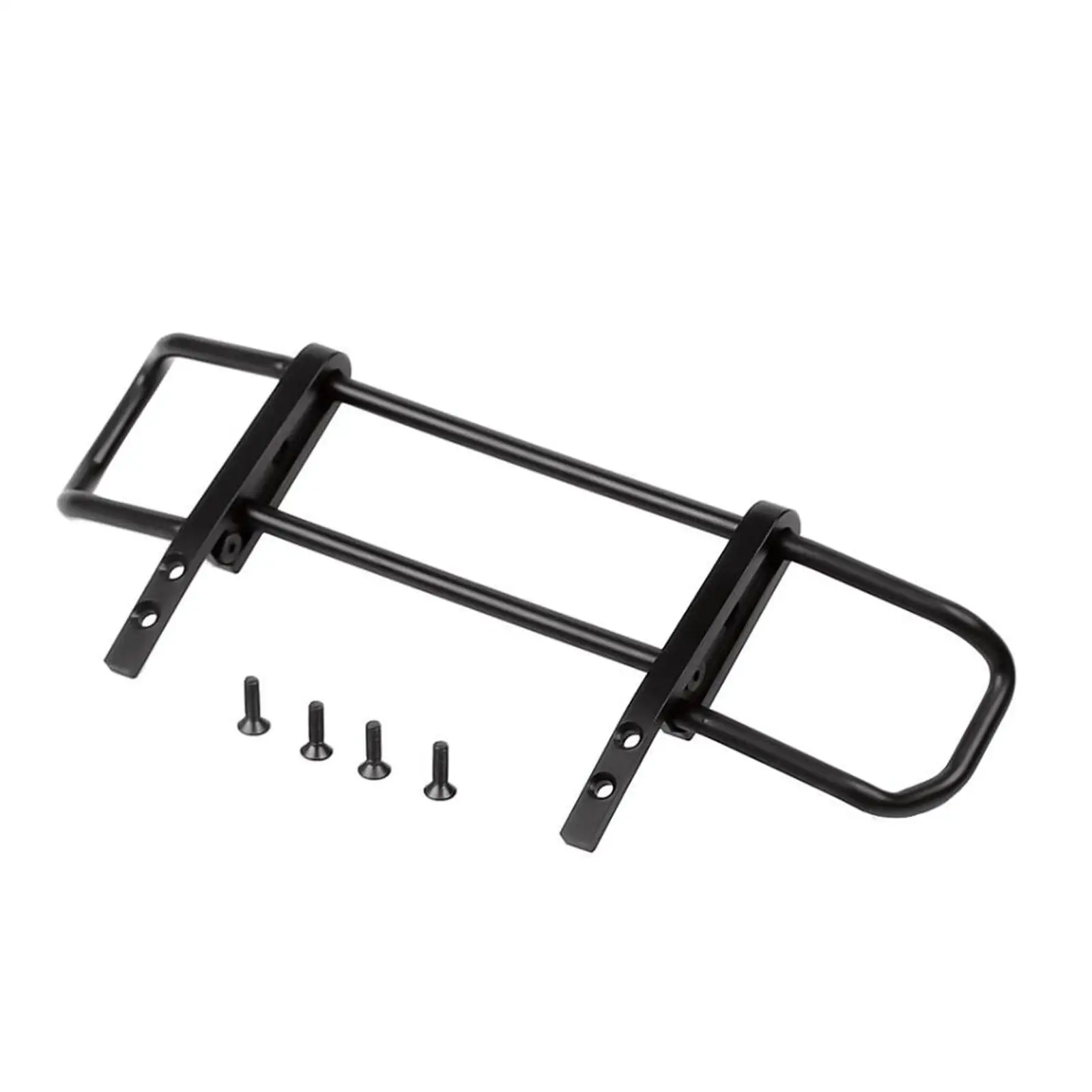 Parachoques delantero de metal para coche radiocontrol en negro - imagen 3