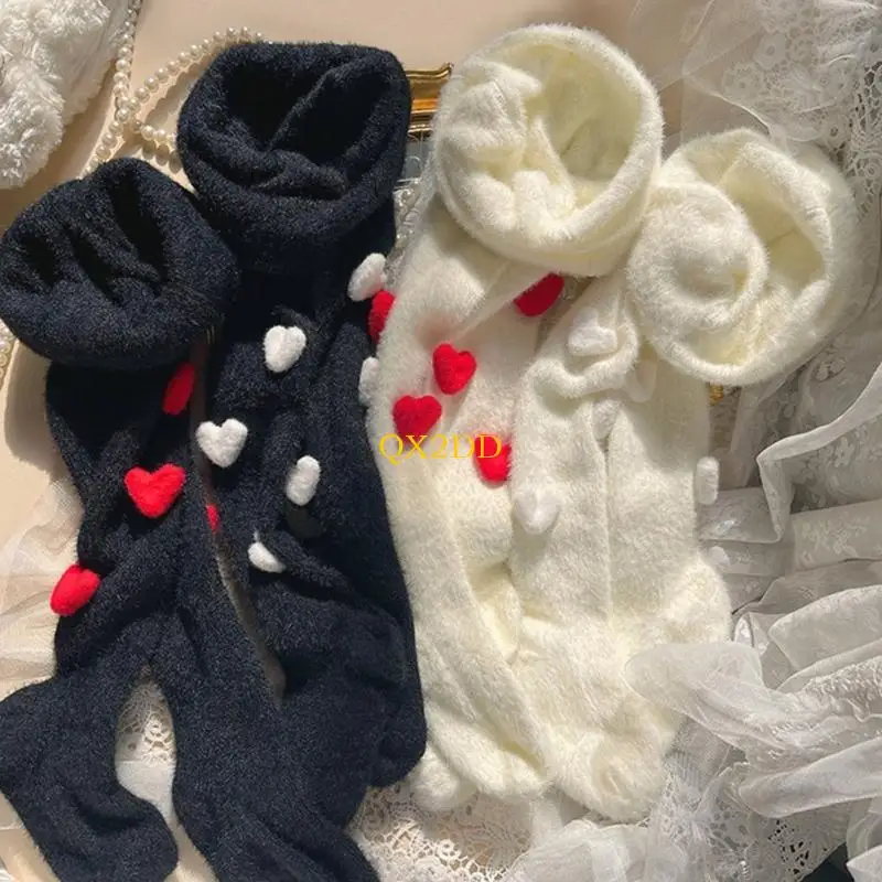 QX2D Pantimedias térmicas con forro de conejo cómodas para niños