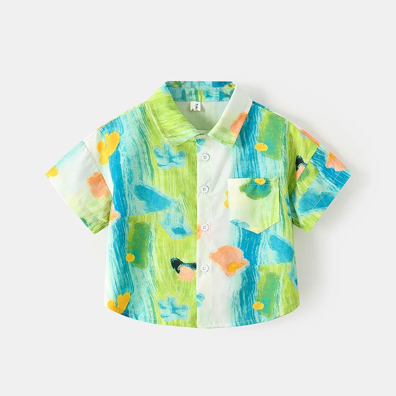 Conjunto de bebé veraniego: top de algodón y pantalón corto - imagen 2