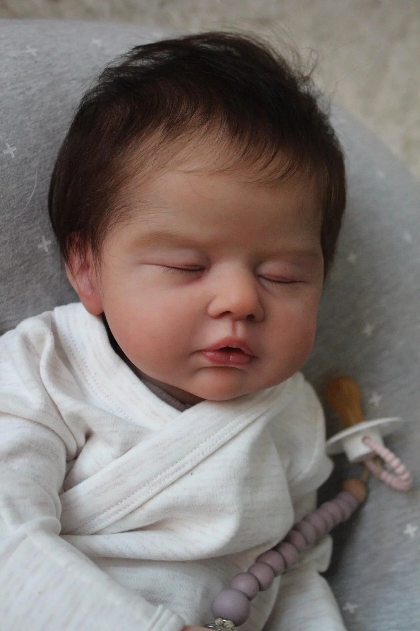 NPK 19 Muñeca Reborn bebé durmiendo con piel 3D y venas visibles - imagen 5