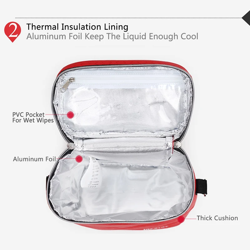 Bolsa térmica impermeable para biberones y leche materna en viaje - imagen 2