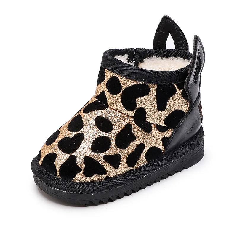 Botas de nieve para niñas con suela antideslizante y leopardo - imagen 5