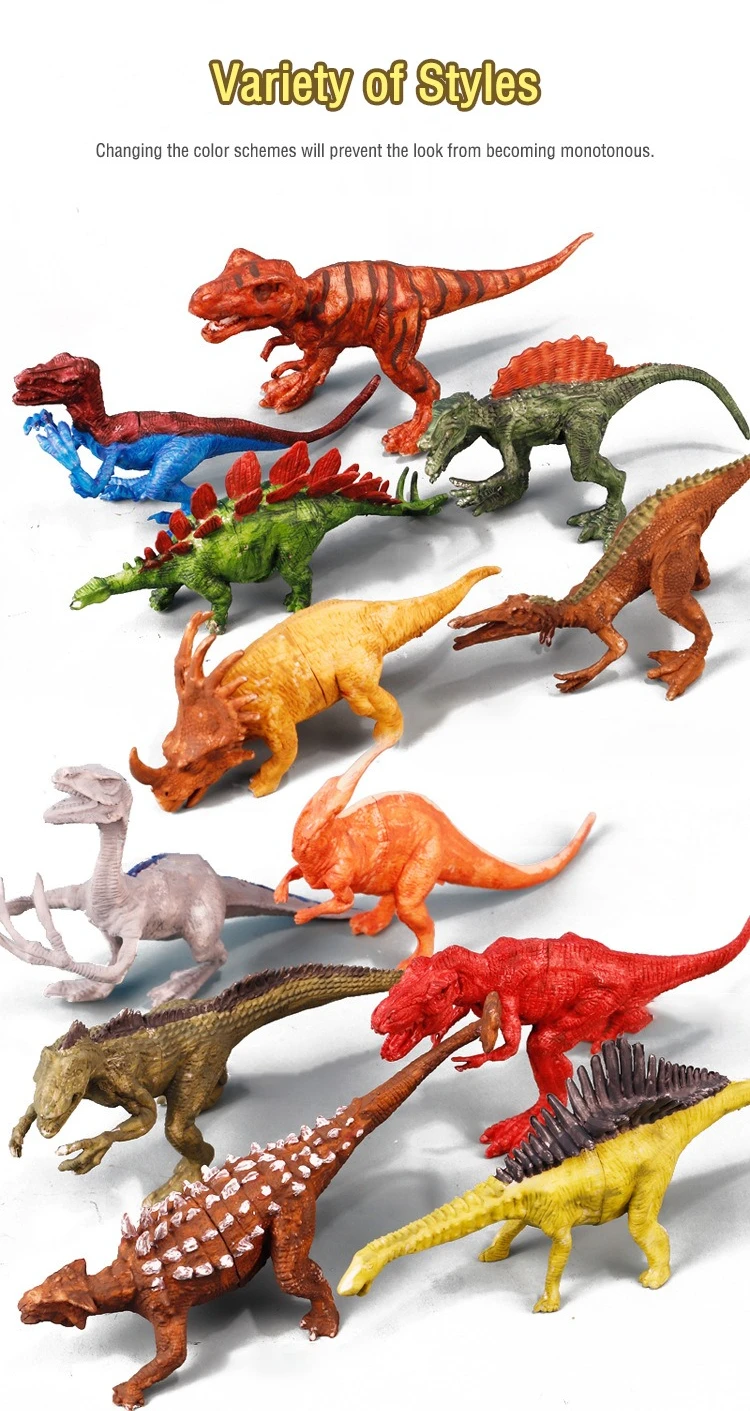 Vista de dinosaurio blanco listo para pintar