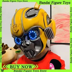 Máscara Bumblebee con control por voz y Bluetooth, luz en ojos