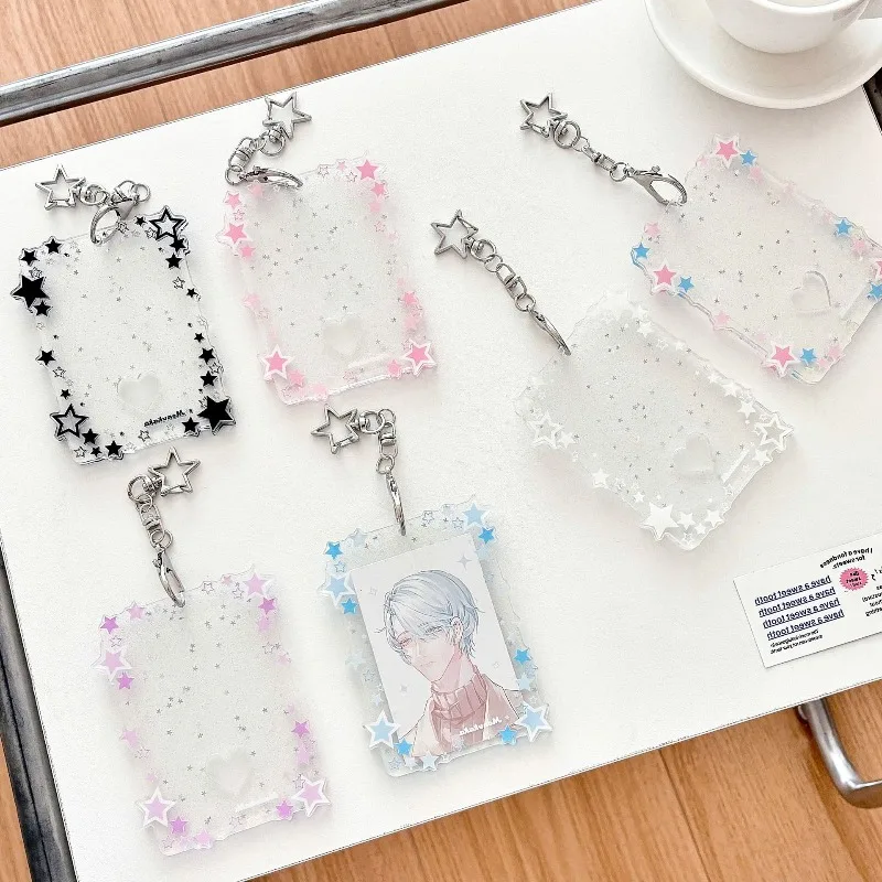 Funda acrílica para tarjetas con estrellas brillantes y protector - imagen 2