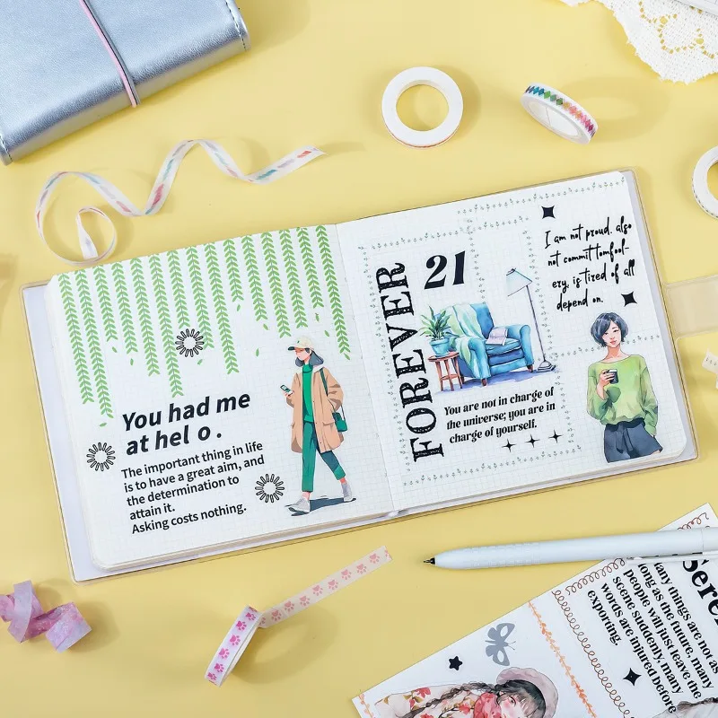 Cinta washi decorativa con flores kawaii para manualidades y álbumes - imagen 5