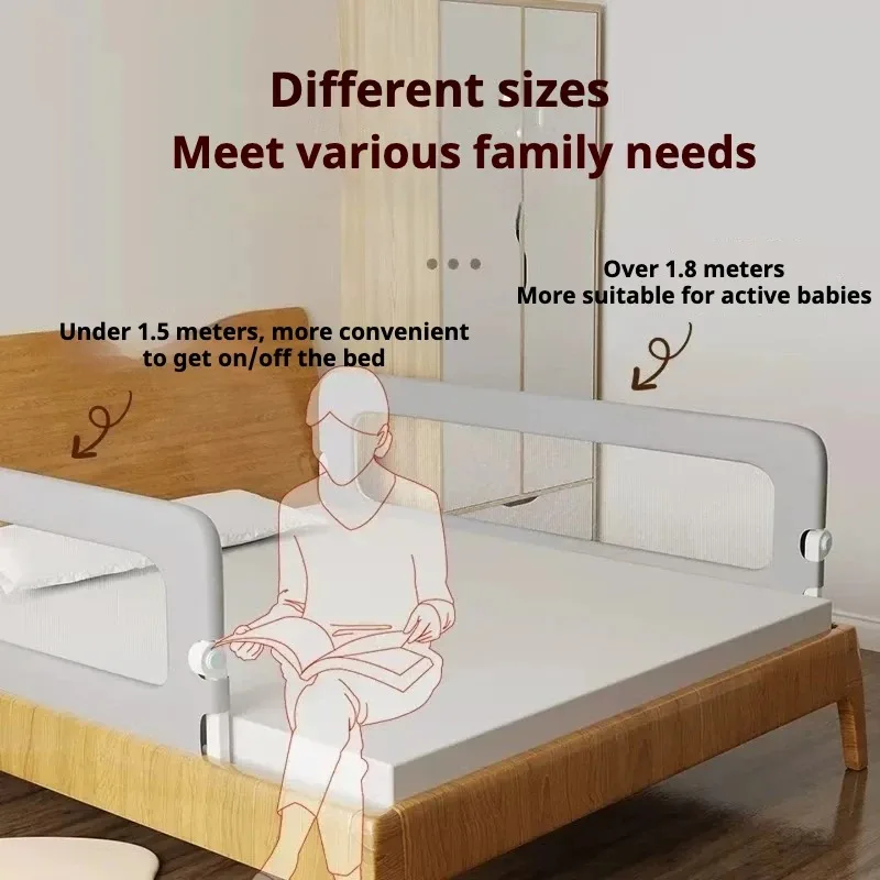 IMBABY Barandilla de seguridad para cama de bebé abatible - imagen 4