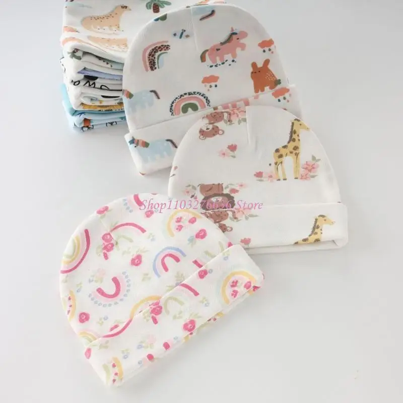 Set de gorro y manoplas para bebé recién nacido de tela suave - imagen 2