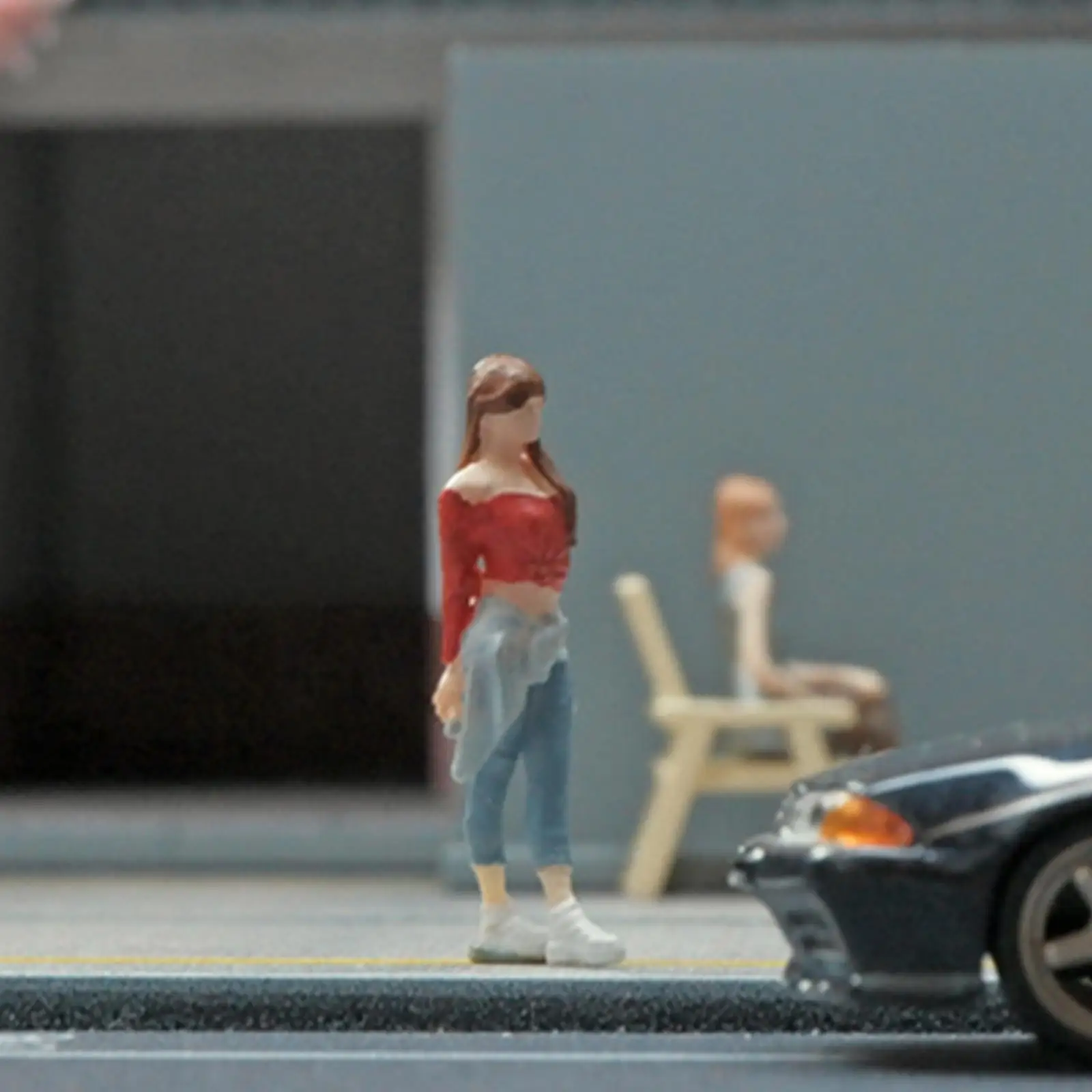 Figura en miniatura para estación y diorama