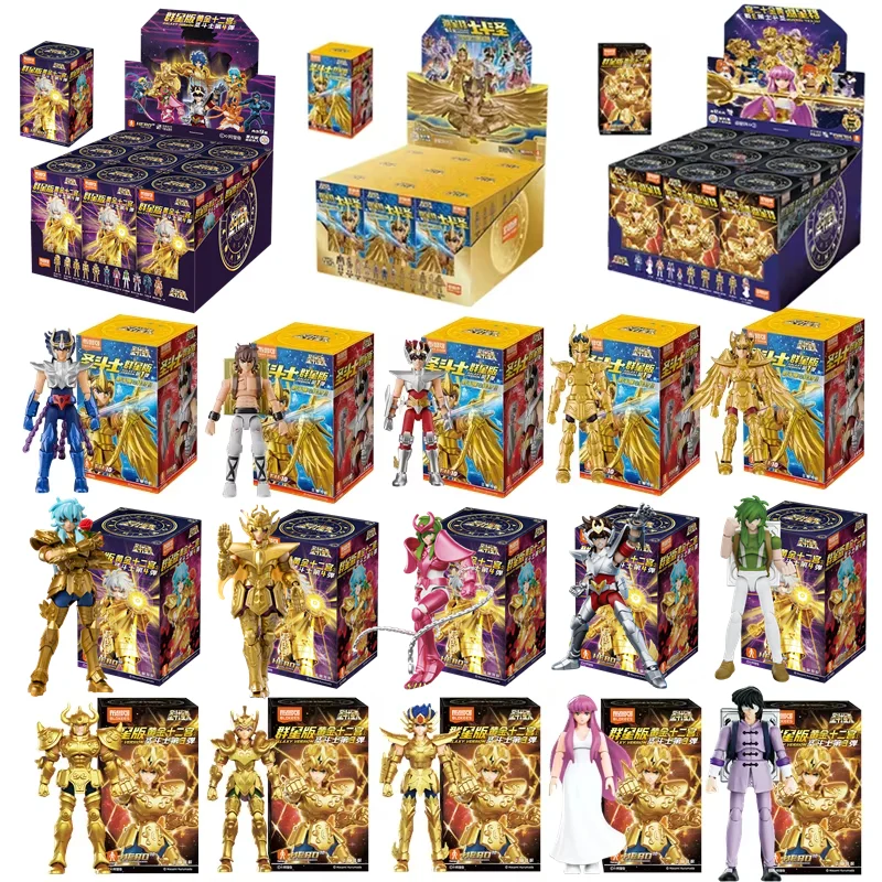 Blokees Gold Saint Figura Acción Seiya Saori Kido Juguete Para Niños - imagen 5