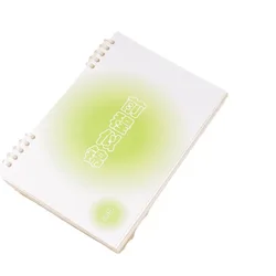 Cuaderno de hojas sueltas con portada forrada, estilo tierno