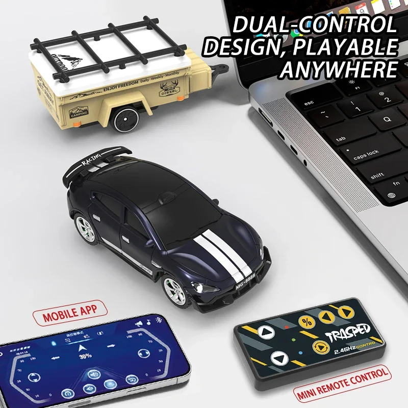 Mini coche teledirigido drift para niños, vehículo de mesa - imagen 3
