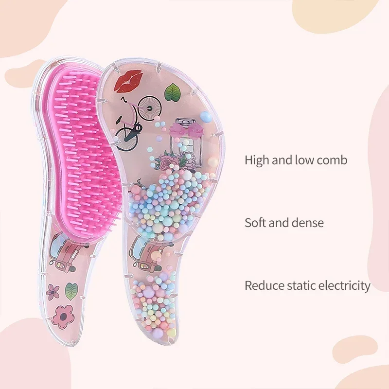 Peine antinudo infantil con cuentas decorativas para el pelo - imagen 3